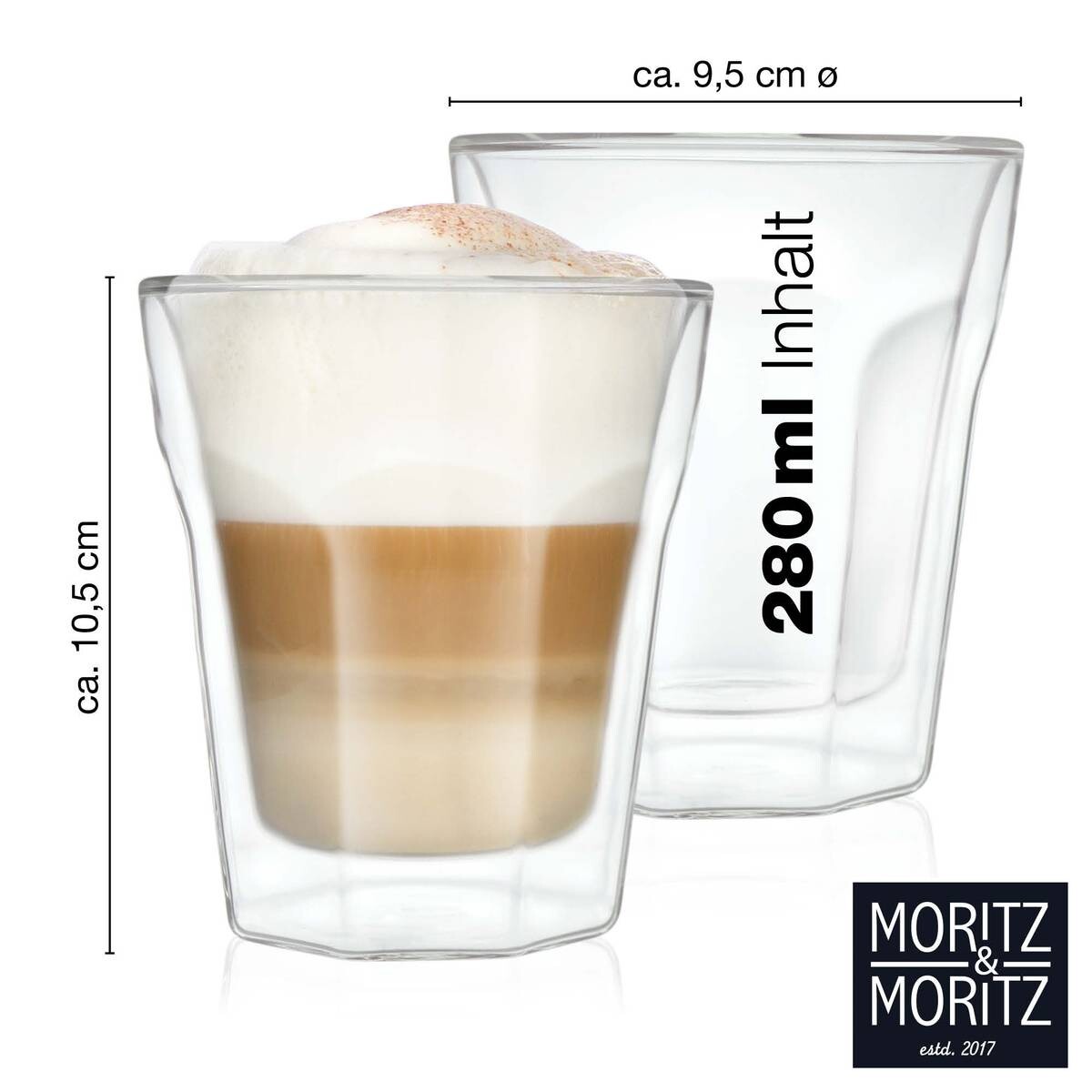 Moritz & Moritz Gläserset Barista glasklar
