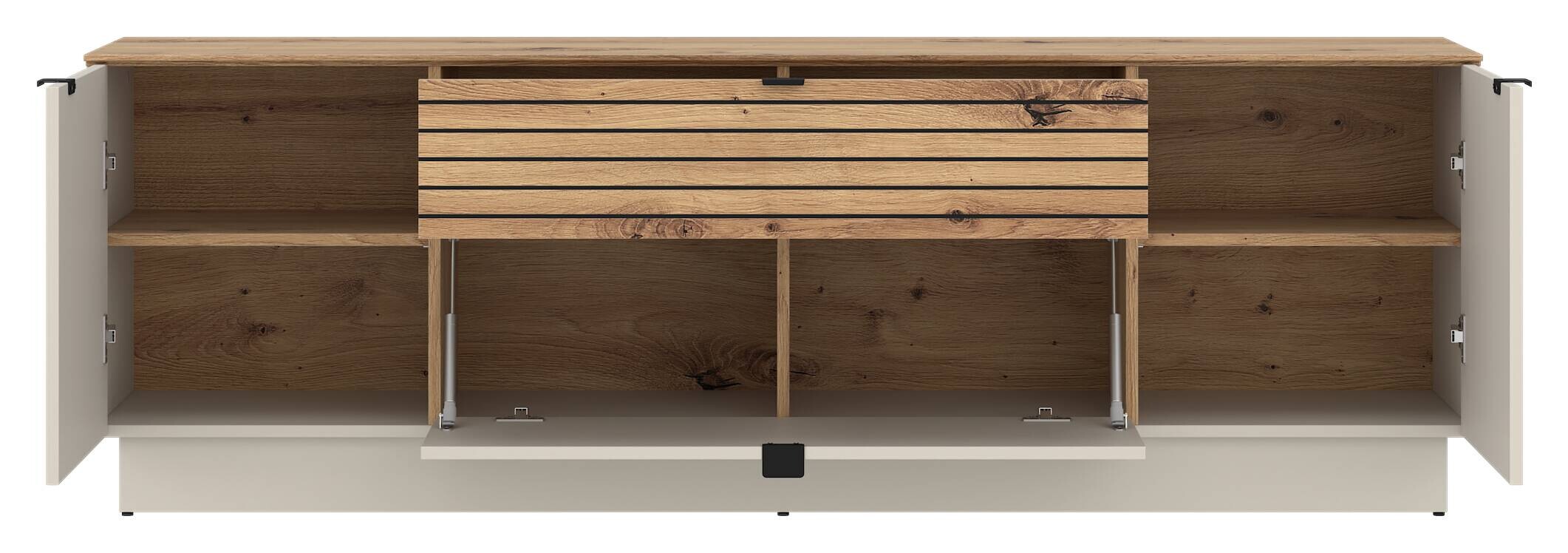 Kommode NEXA Cashmere Eiche Artisan Oak Nachbildung B/H/T: ca. 180x60x40 cm