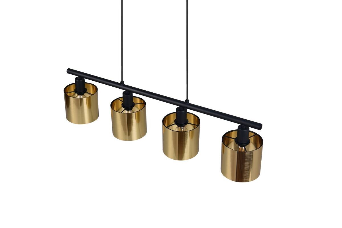 Reality Pendelleuchte Jason gold Metall B/H/T: ca. 75x15x12 cm E14 4 Brennstellen