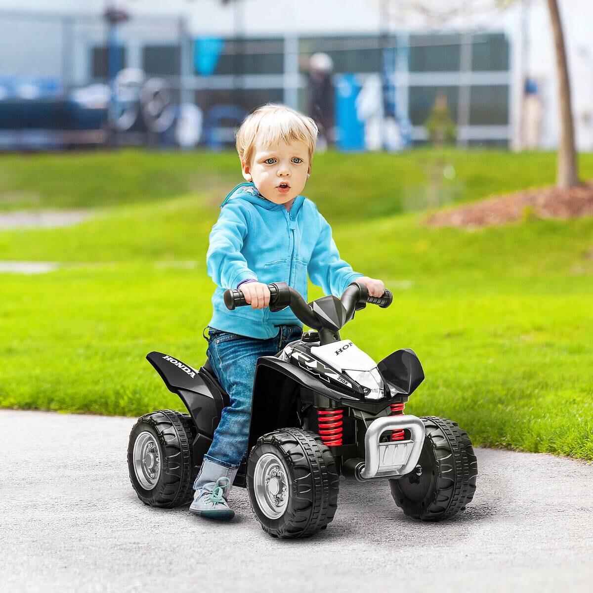 AIYAPLAY Kinderauto schwarz B/H/L: ca. 38,5x65,5x43,5 cm