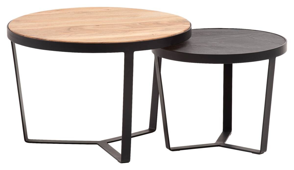 Wohnling Couchtisch 2er.-Set. B/H/T: ca. 60x40x60 cm