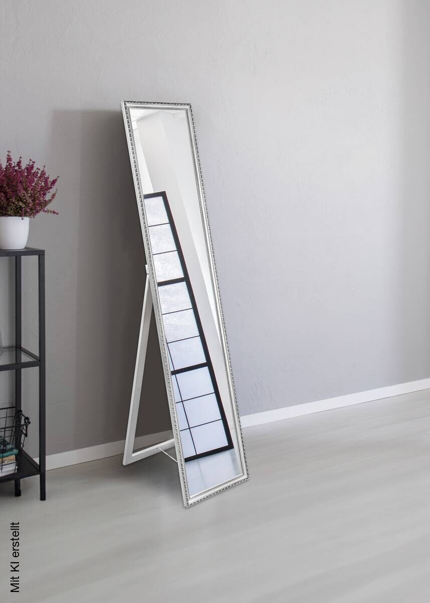 Standspiegel Loreley silber Optik B/H/T: ca. 34x160x4 cm