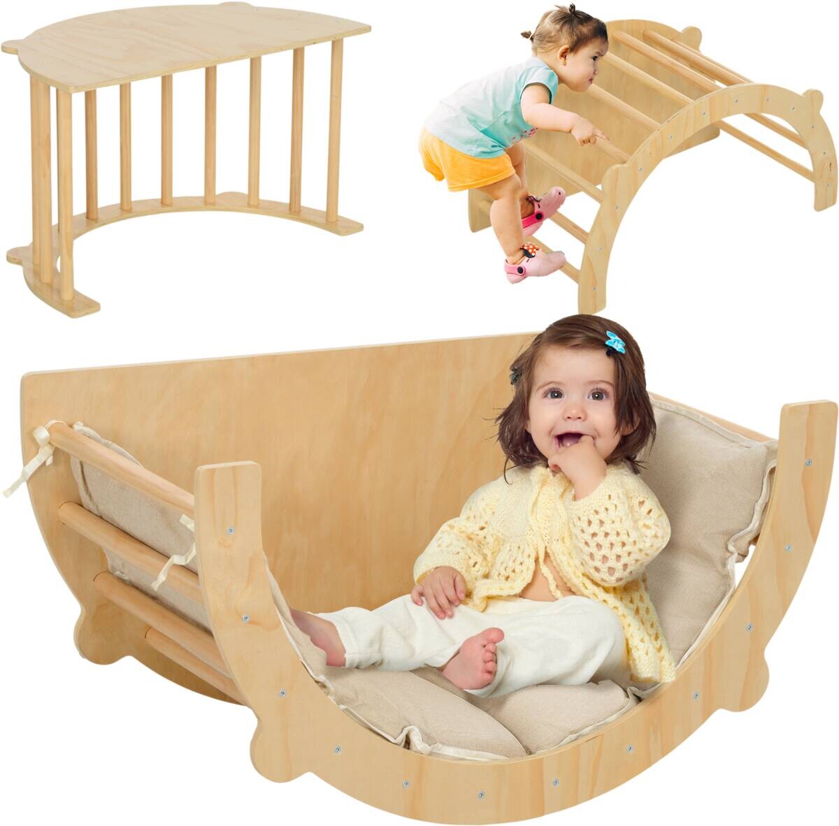 AIYAPLAY Klettergerüst natur B/H/L: ca. 52x50x90 cm