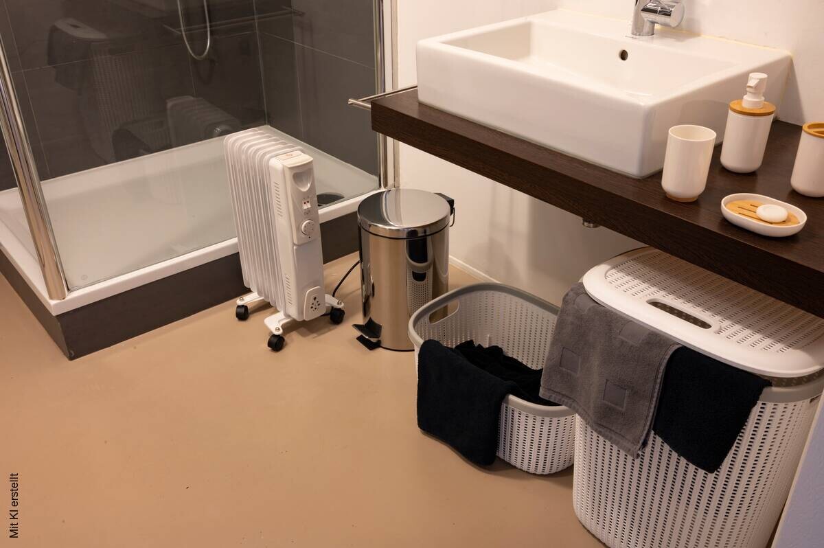Ölradiator weiß Metall B/H/L: ca. 23,5x55x33 cm ca. 1500 W