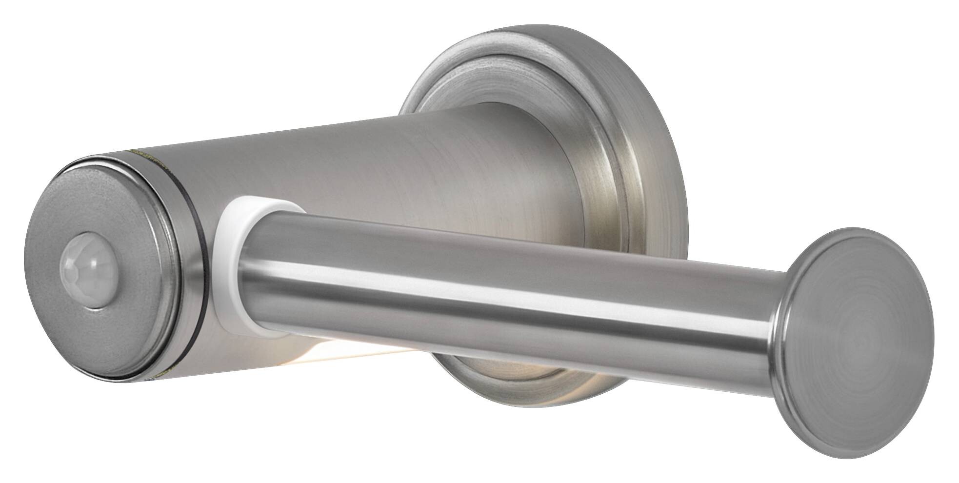 LED-Toilettenpapierhalter silber Kunststoff B/H/L: ca. 6,7x11,1x18 cm