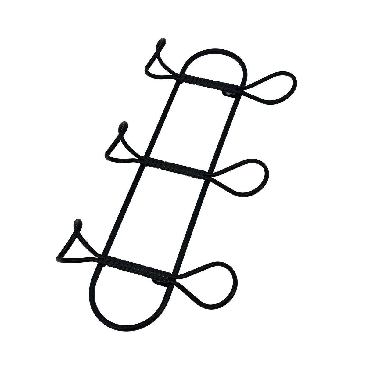 Garderobenleiste Sensation schwarz Metall Kunststoff B/H/T: ca. 48x23x6,5 cm