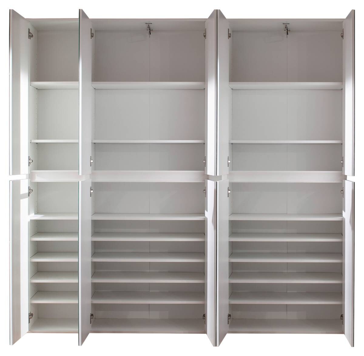 Garderobenschrank Mirror weiß B/H/T: ca. 185x191x34 cm