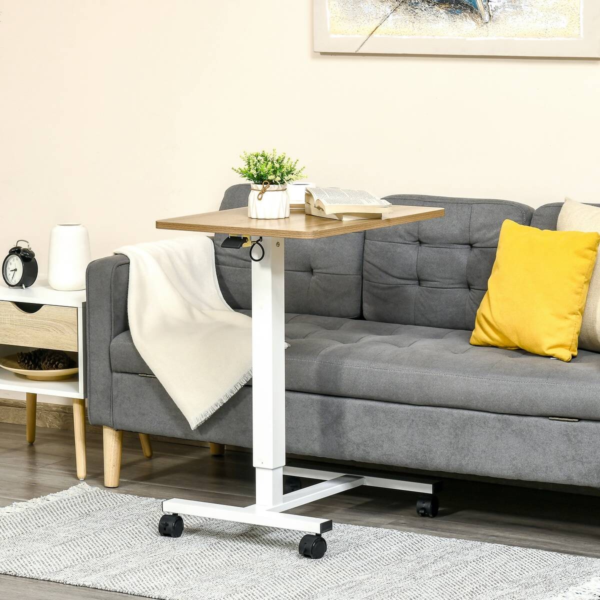 Schreibtisch 920-080 natur Holz Nachbildung weiß B/H/T: ca. 65x110x48 cm