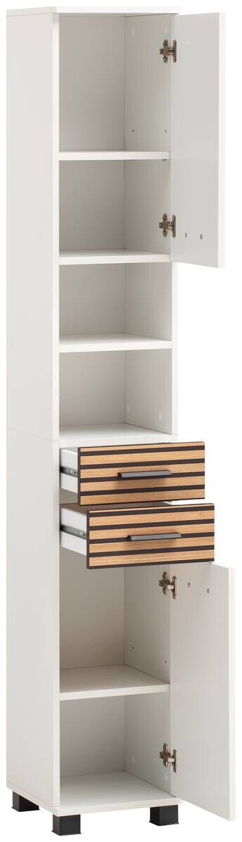 Hochschrank Katta weiß matt B/H/T: ca. 30,3x180,9x32,6 cm