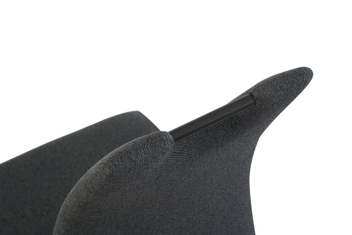 Schwingstuhl HANNA, 2er Set anthrazit Webstoff B/H/T: ca. 43x98x59 cm