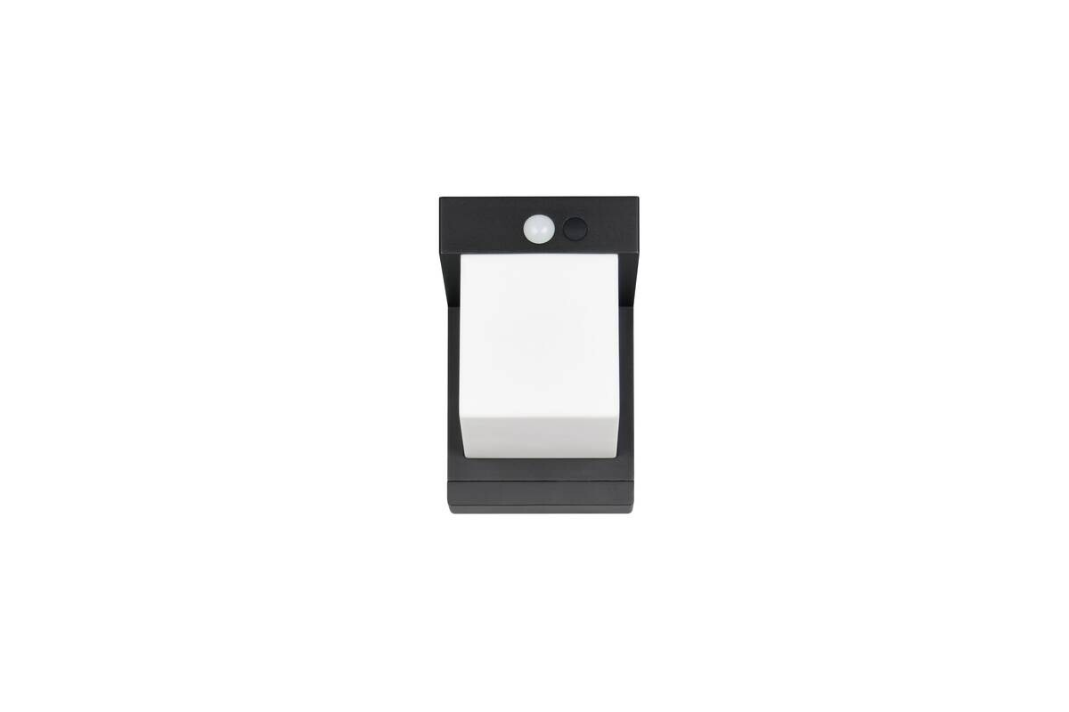 Solar-Außenwandleuchte mattschwarz B/H: ca. 1x14 cm