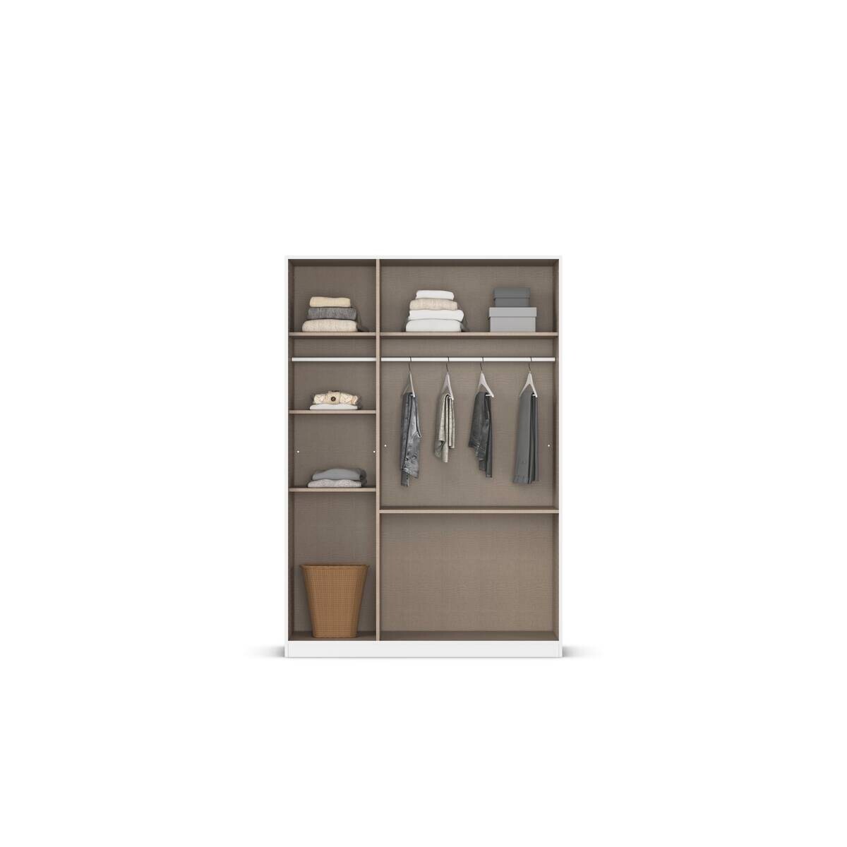 Kleiderschrank Joel Alpinweiß B/H/T: ca. 136x197x54 cm