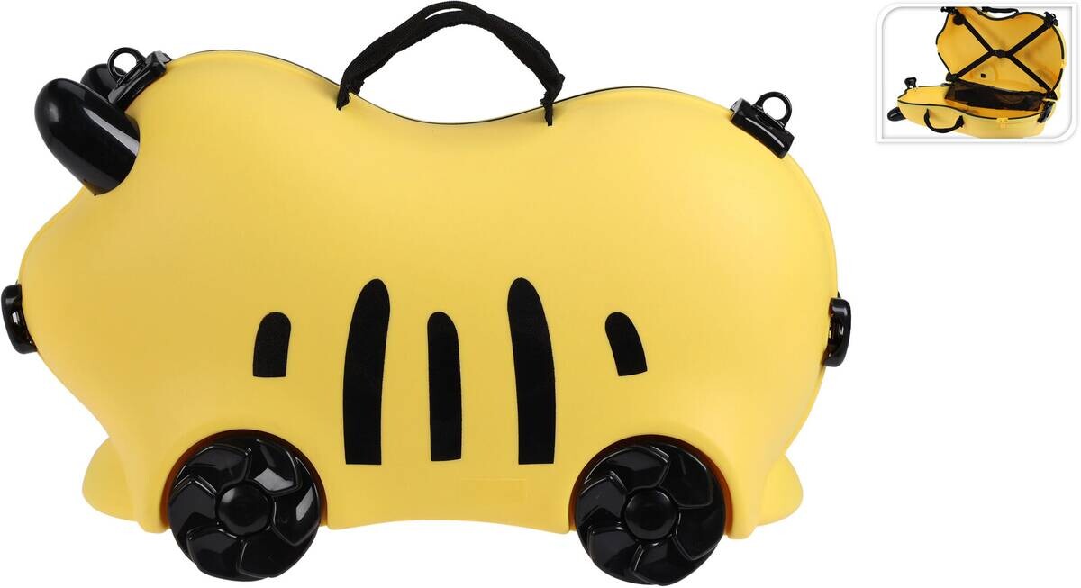 Kinder Sitzkoffer gelb Polypropylen B/H/L: ca. 54x23x33,5 cm