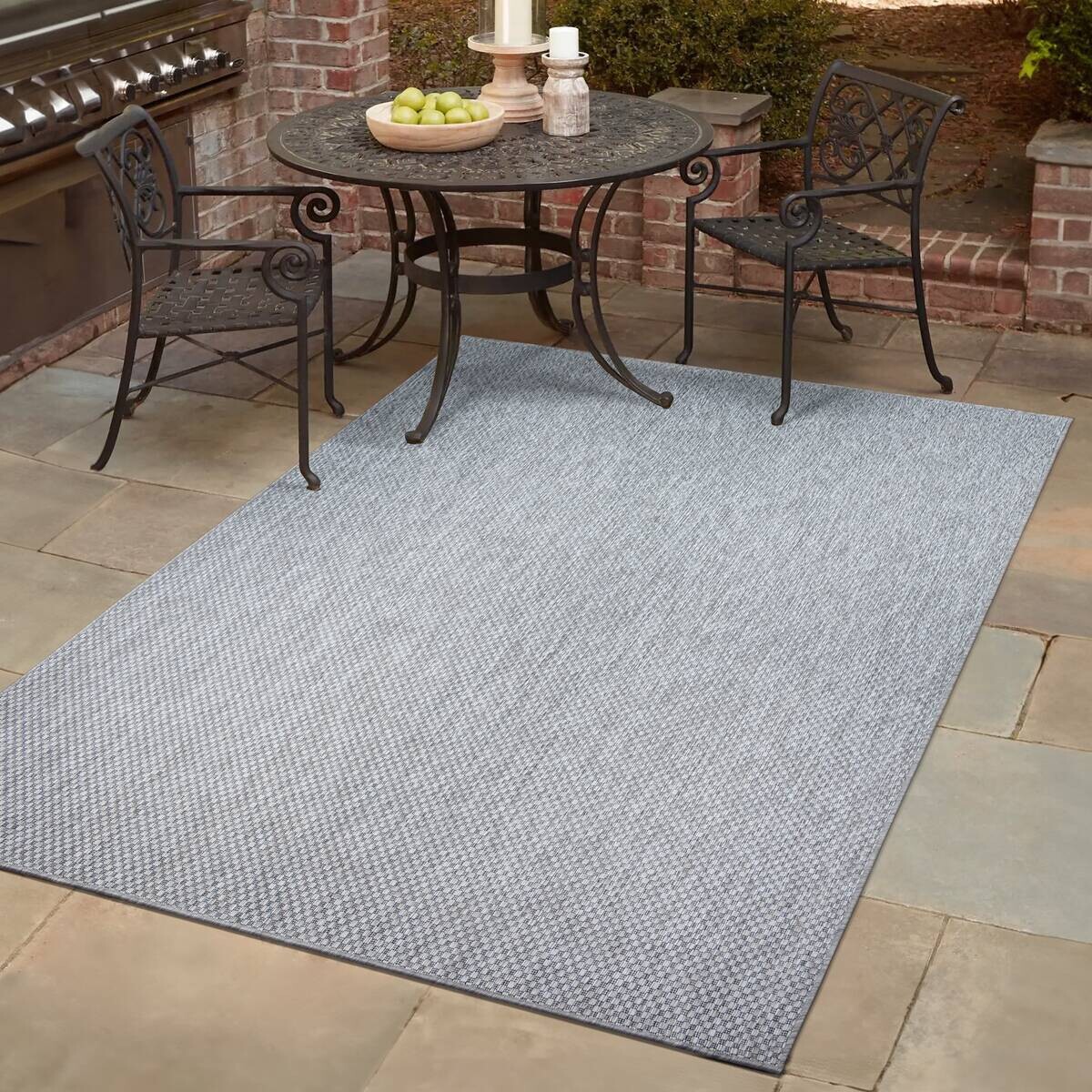Sanat Outdoorteppich MELISSA grau B/L: ca. 120x170 cm