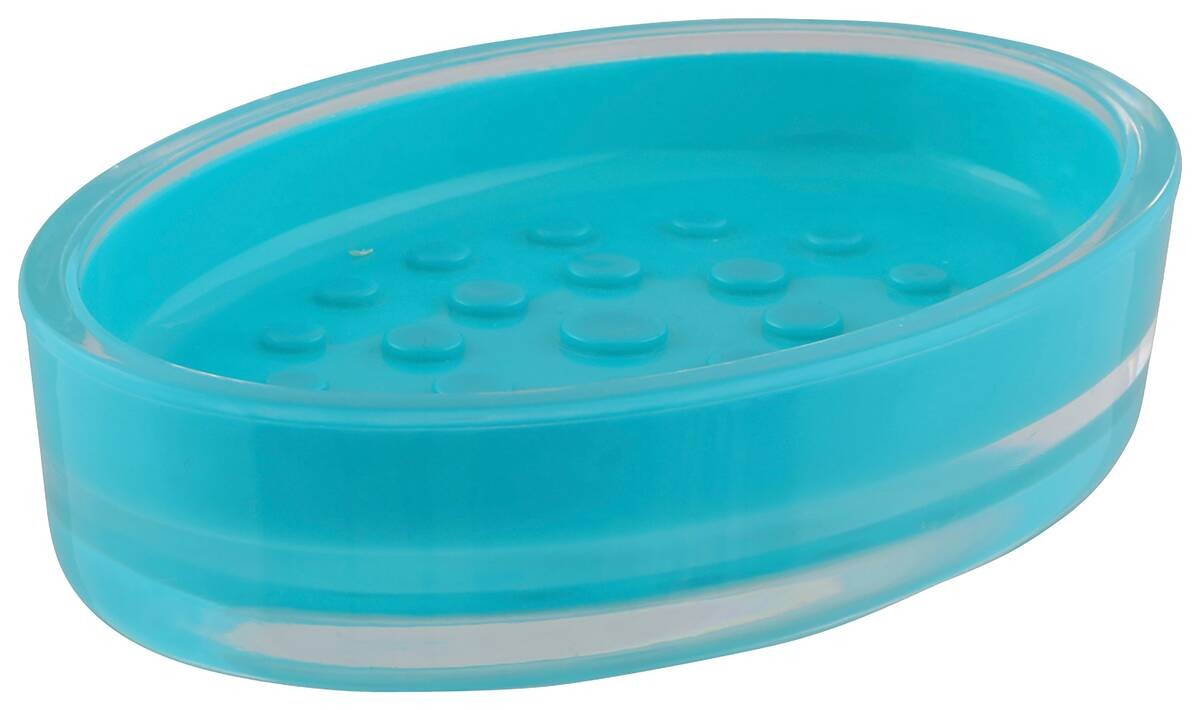 Axentia Seifenschale Graz türkis Kunststoff B/H/L: ca. 2x9,5x13,5 cm