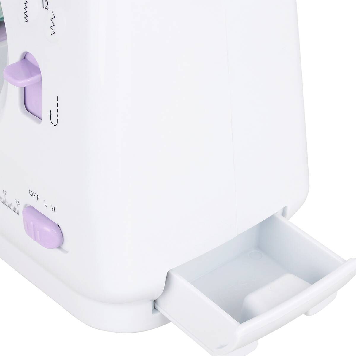 Emerio Nähmaschine SEW-121820 weiß lila Kunststoff B/H/T: ca. 27,5x26x12,1 cm ca. 7,2 W