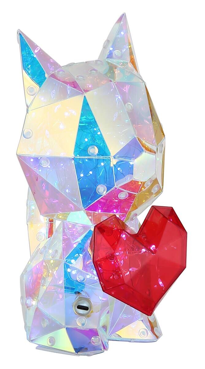 GLOBO LED-Dekoleuchte BRONDAR klar Kunststoff B/H/T: ca. 13x23x17 cm 1 Brennstellen
