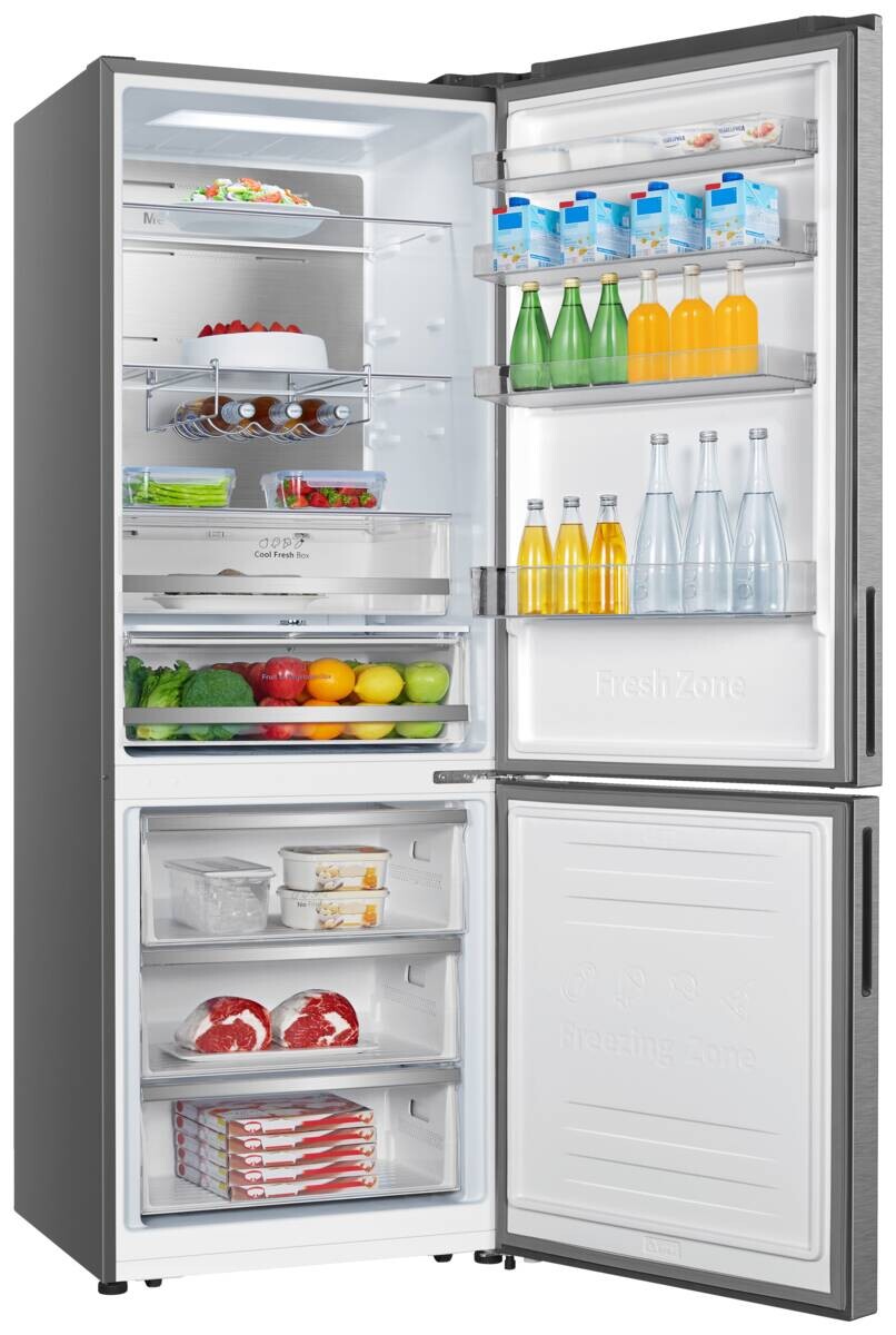 Hisense Kühl-/Gefrierkombination RB645N4BIB Inox B/H/T: ca. 70,4x201,3x69,4 cm