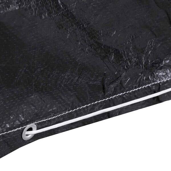 vidaXL Gartenmöbel-Abdeckung schwarz Kunststoff B/H/L: ca. 225x90x143 cm