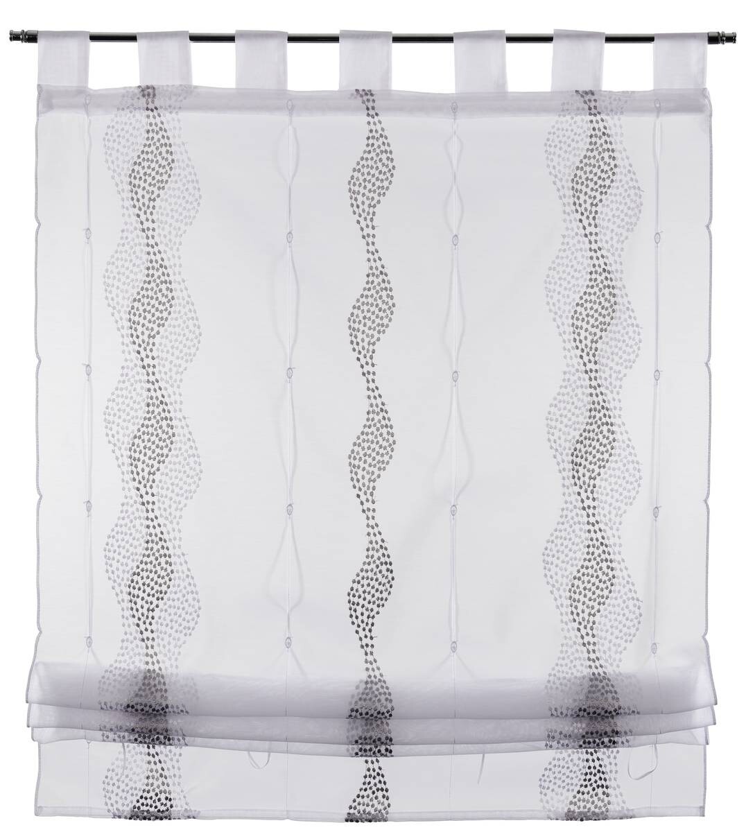 POCOline Bändchenrollo Romina grau B/L: ca. 100x140 cm