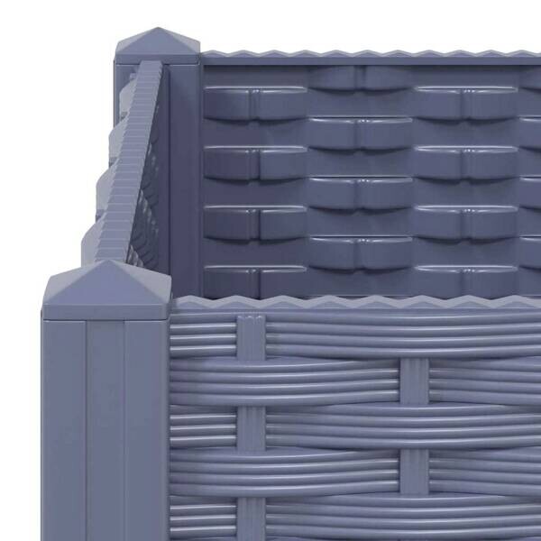 Hochbeet grau Polypropylen B/H/L: ca. 40x38x80 cm