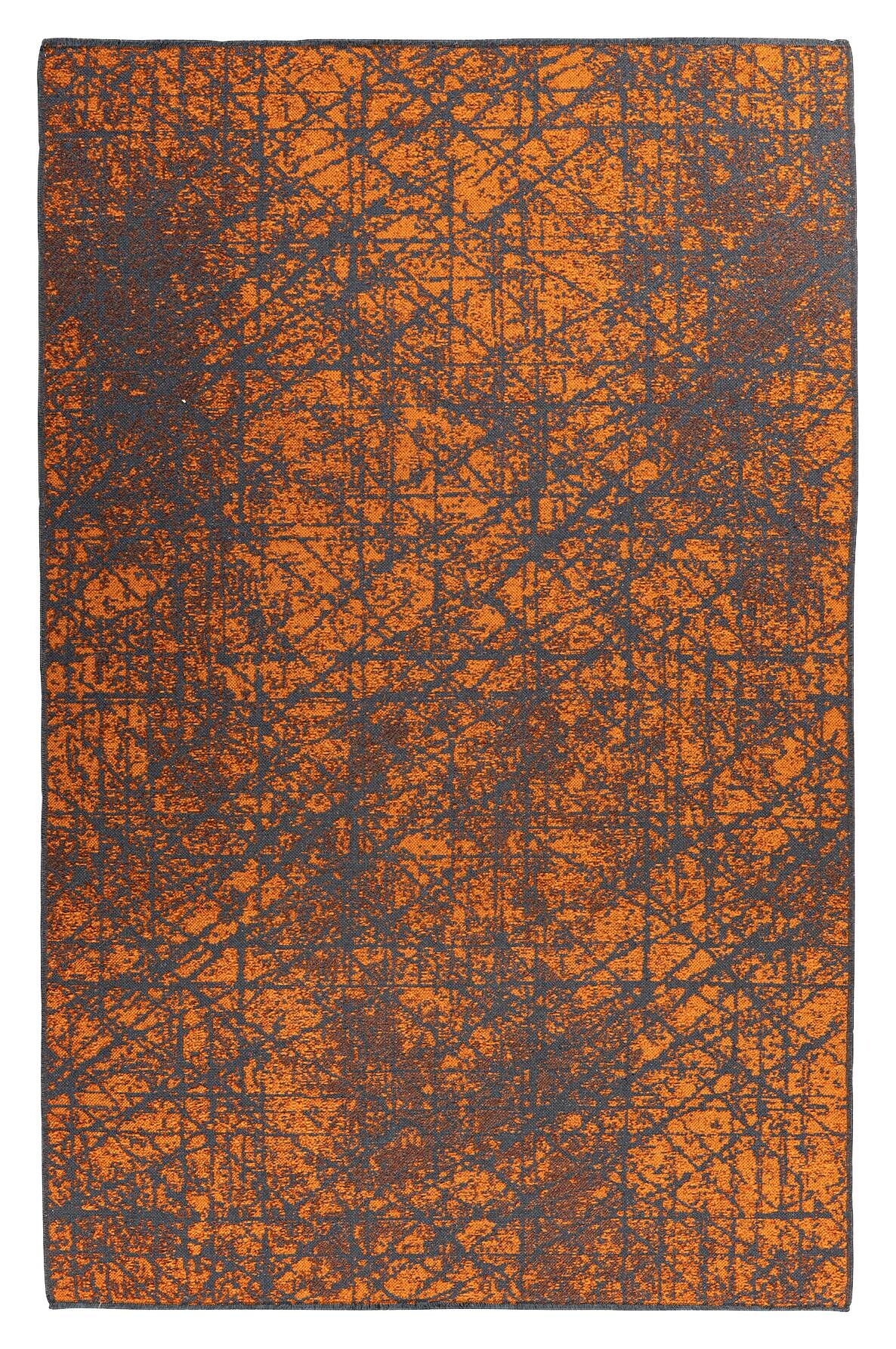 Kayoom Flachflorteppich Kalea 225 orange B/H/L: ca. 80x0,8x150 cm