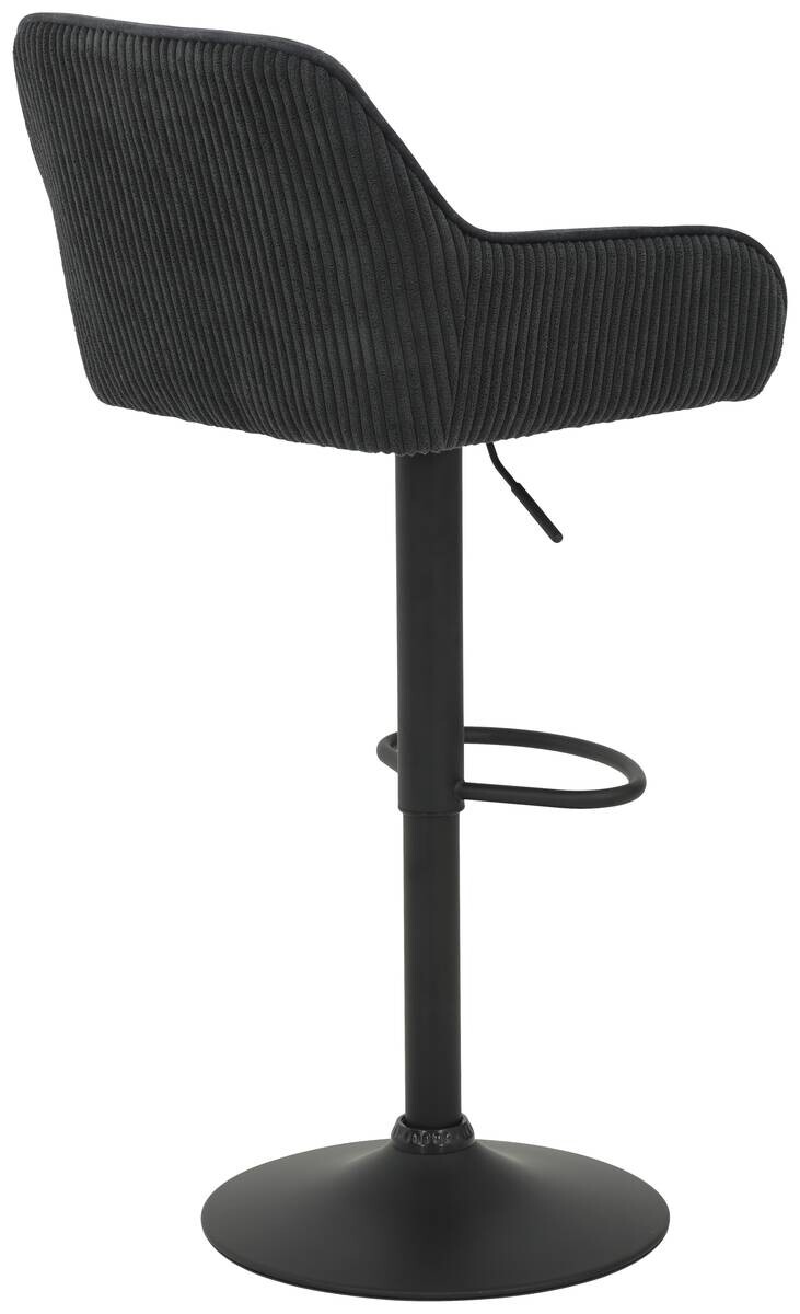 Barhocker Dollie anthrazit Microfaser B/H/T: ca. 51x87x52 cm