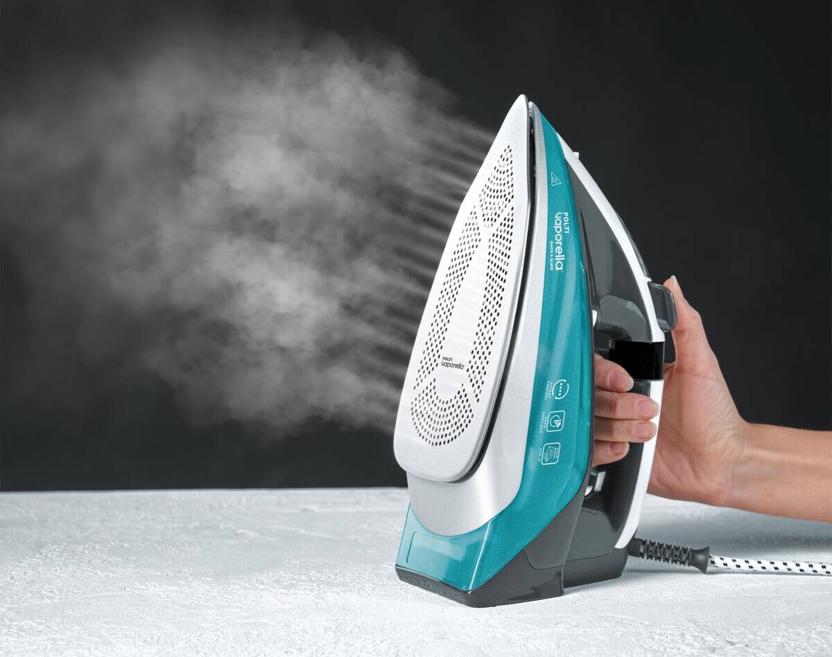 Polti Polti Dampfbügelautomat QS220 grün weiß Keramik B/H/L: ca. 31x15,5x31 cm