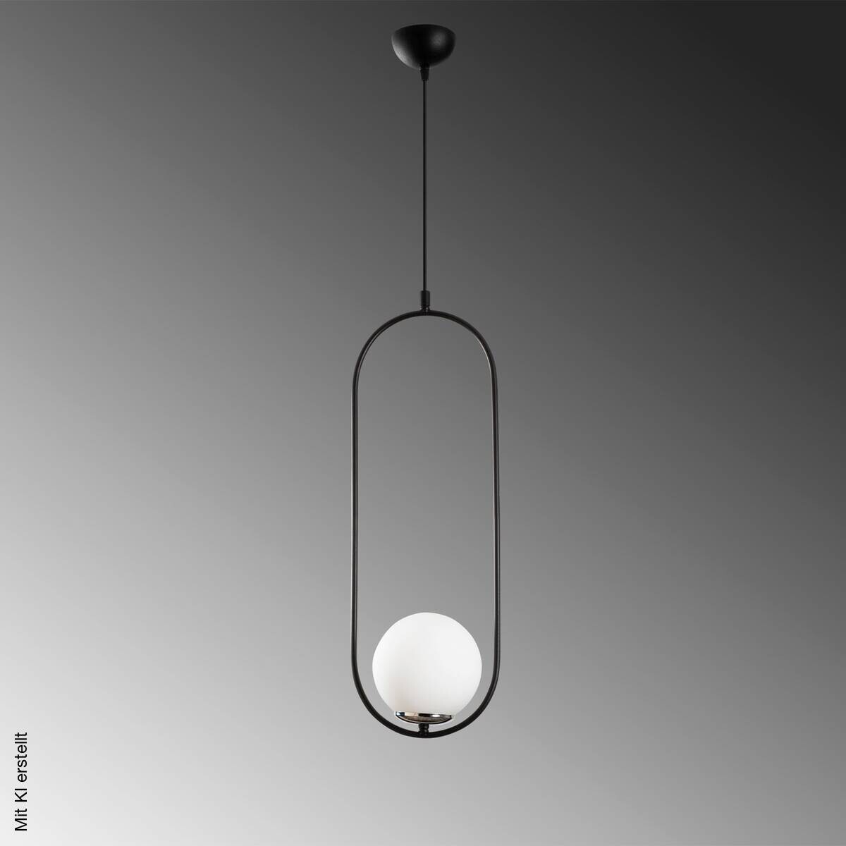 Opviq Pendelleuchte Mudoni schwarz weiß Glas B/H/T/L: ca. 20x146x15x20 cm E27 1 Brennstellen