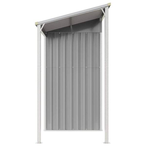 vidaXL Gartenhaus grau B/H/T: ca. 277x181x110,5 cm