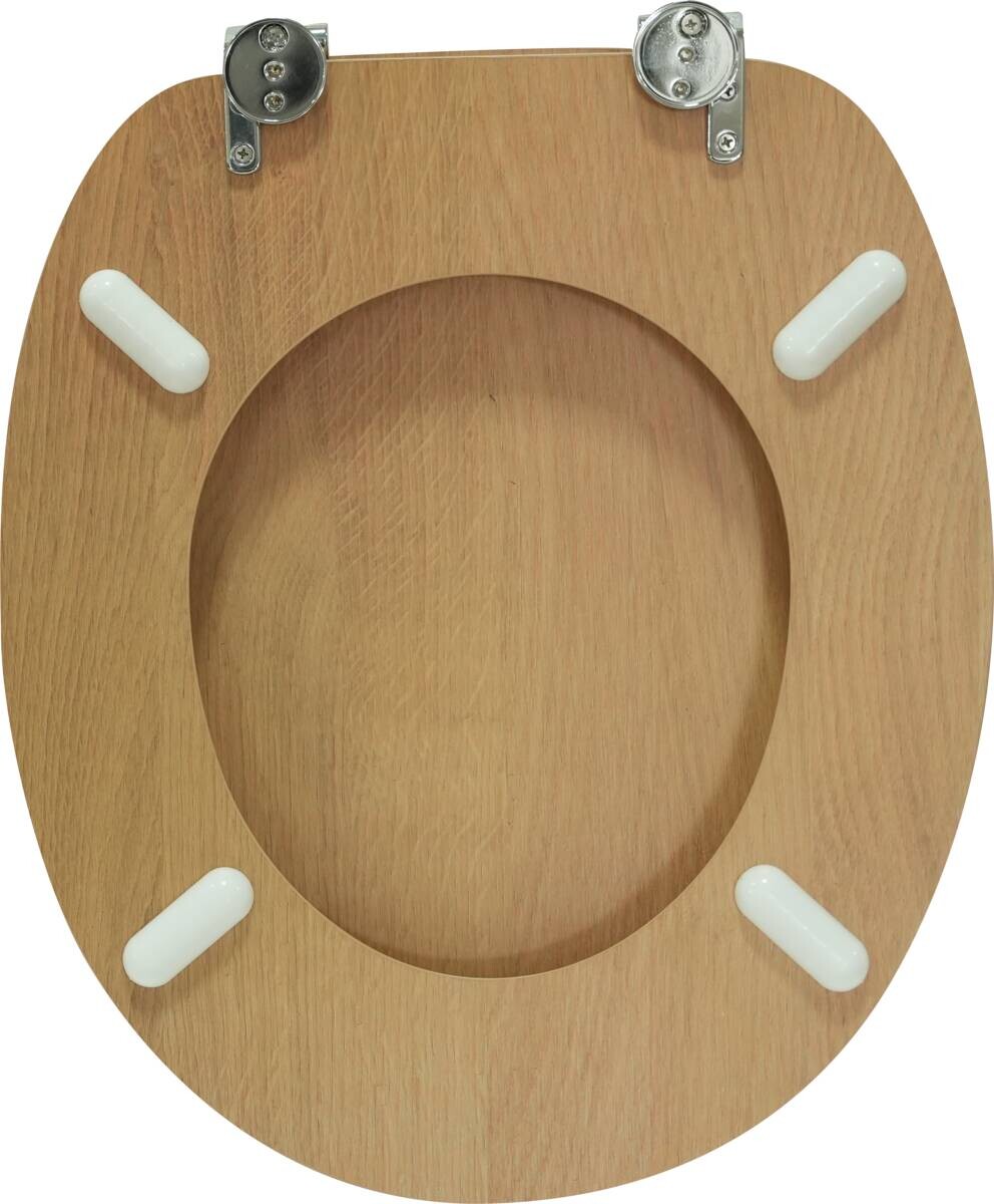 POCOline WC-Sitz Holzoptik MDF