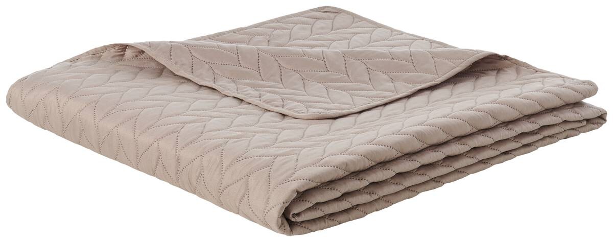 Tagesdecke taupe Polyester B/L: ca. 220x240 cm