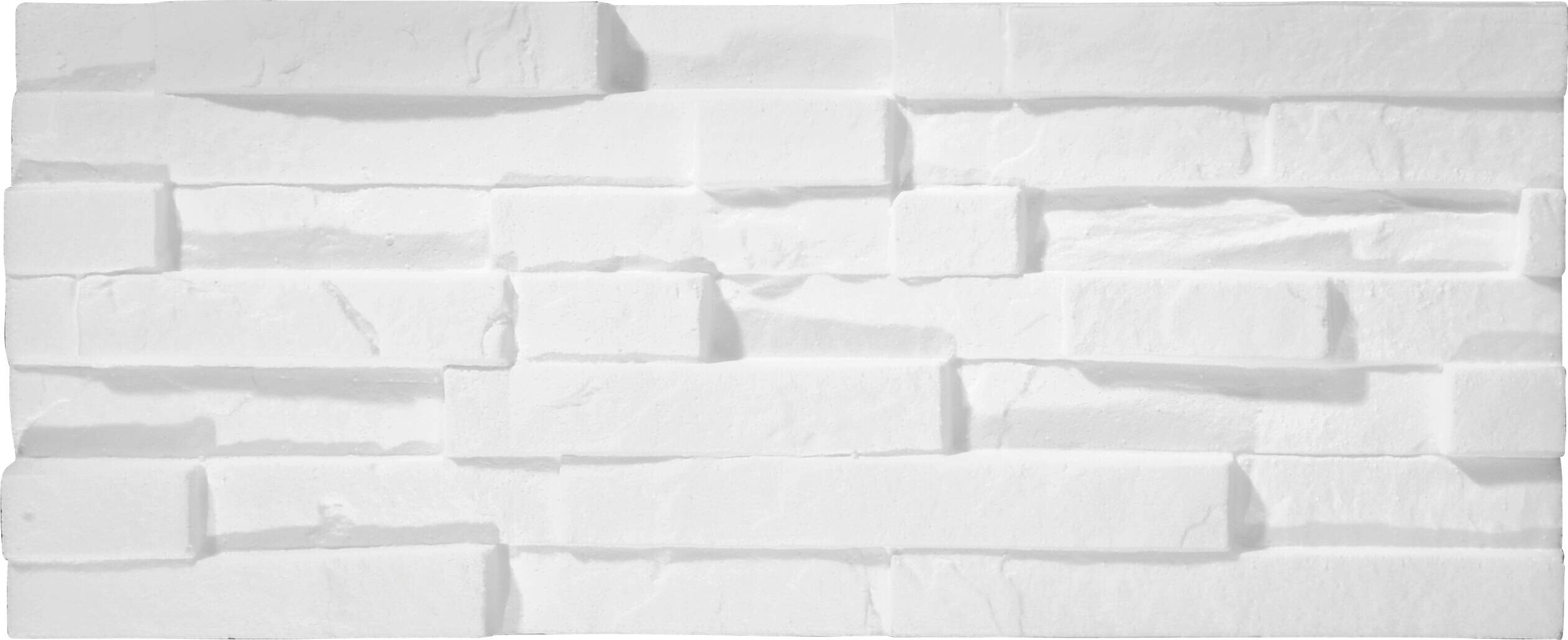 Dekorstein weiß B/L/S: ca. 50x20x2,5 cm