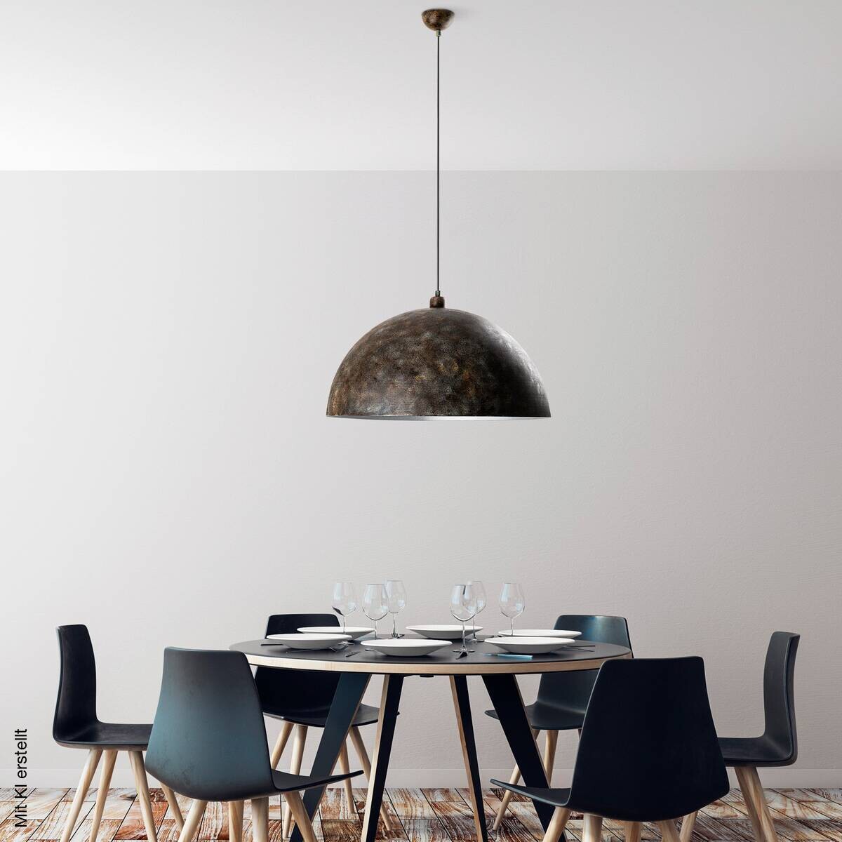 Opviq Pendelleuchte Kure B/H/T/L/D: ca. 60x135x60x60x60 cm E27 1 Brennstellen