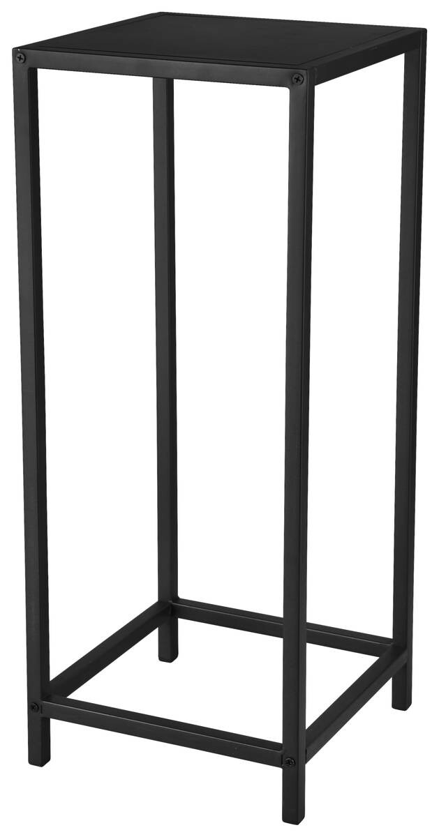 Beistelltisch Vera schwarz lackiert Metall B/H/T: ca. 25x60x25 cm