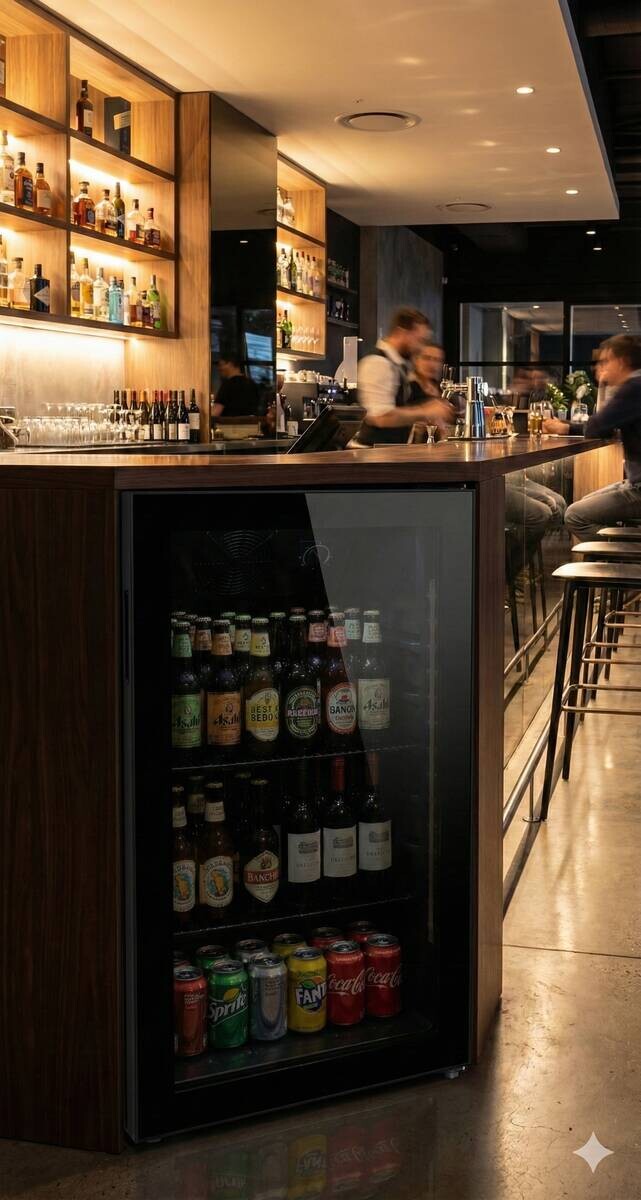 POCOline Kühlschrank GTK84-118CS schwarz B/H/T: ca. 54x84x54,5 cm