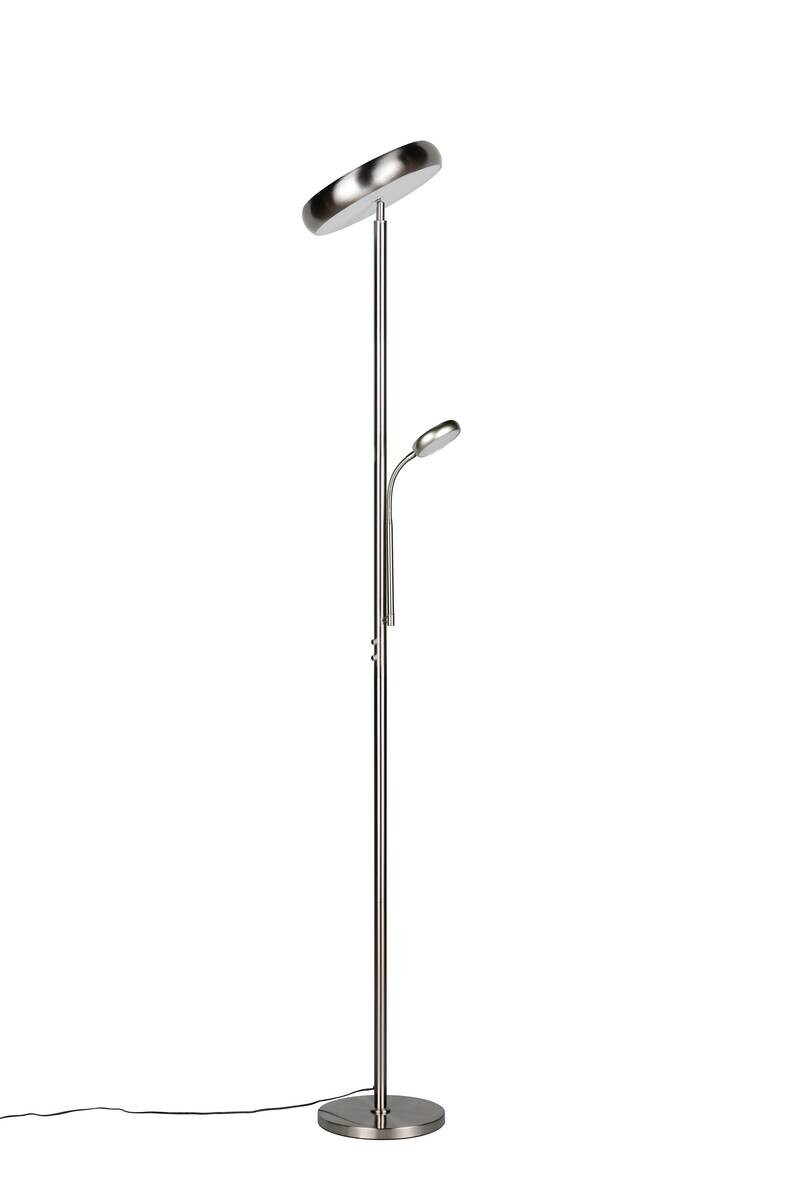 Reality Stehlampe Palermo nickel matt Metall H: ca. 183 cm 1 Brennstellen
