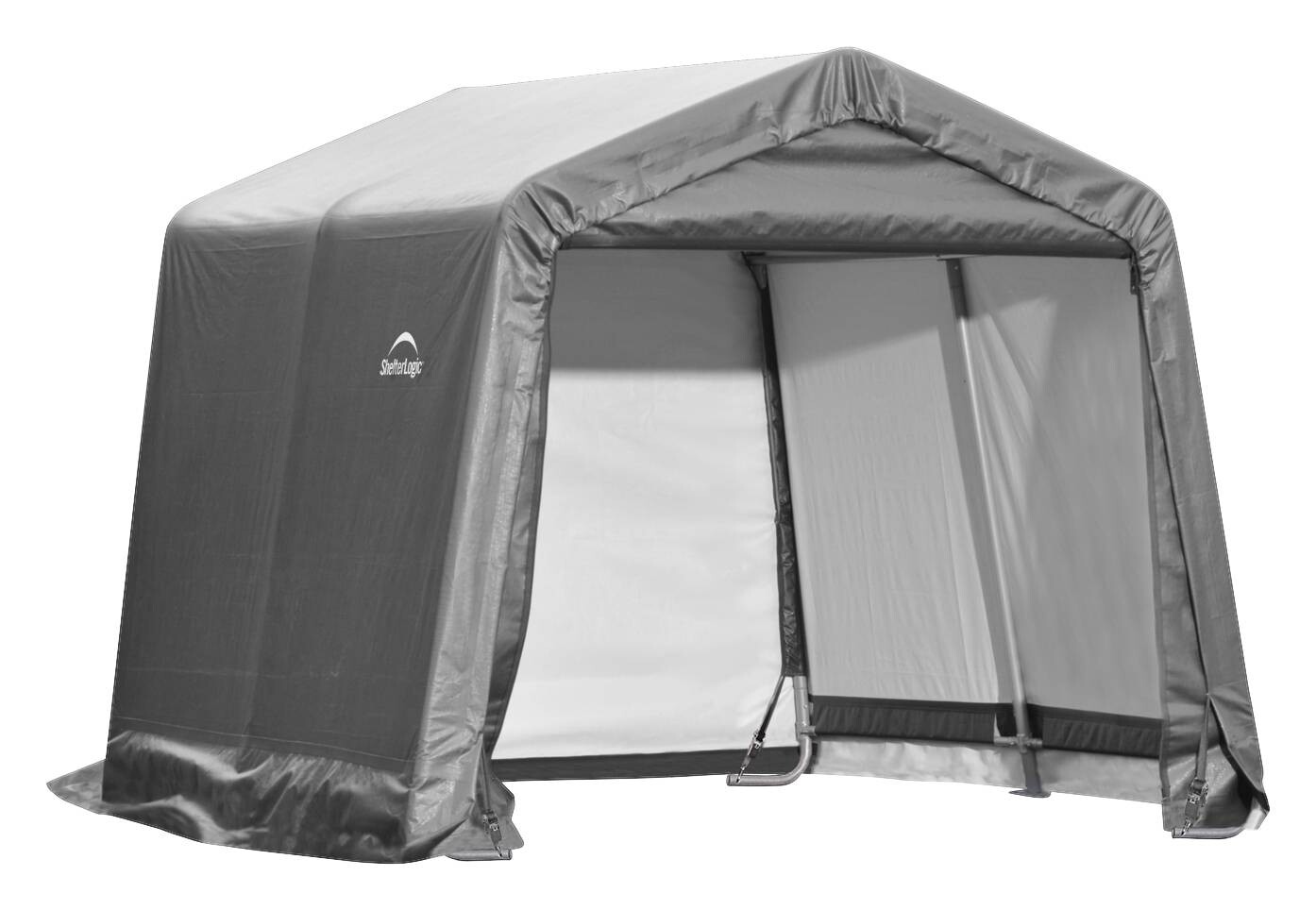 ShelterLogic Gartenhaus Shed-in-a-Box grau B/H/L: ca. 300x240x300 cm