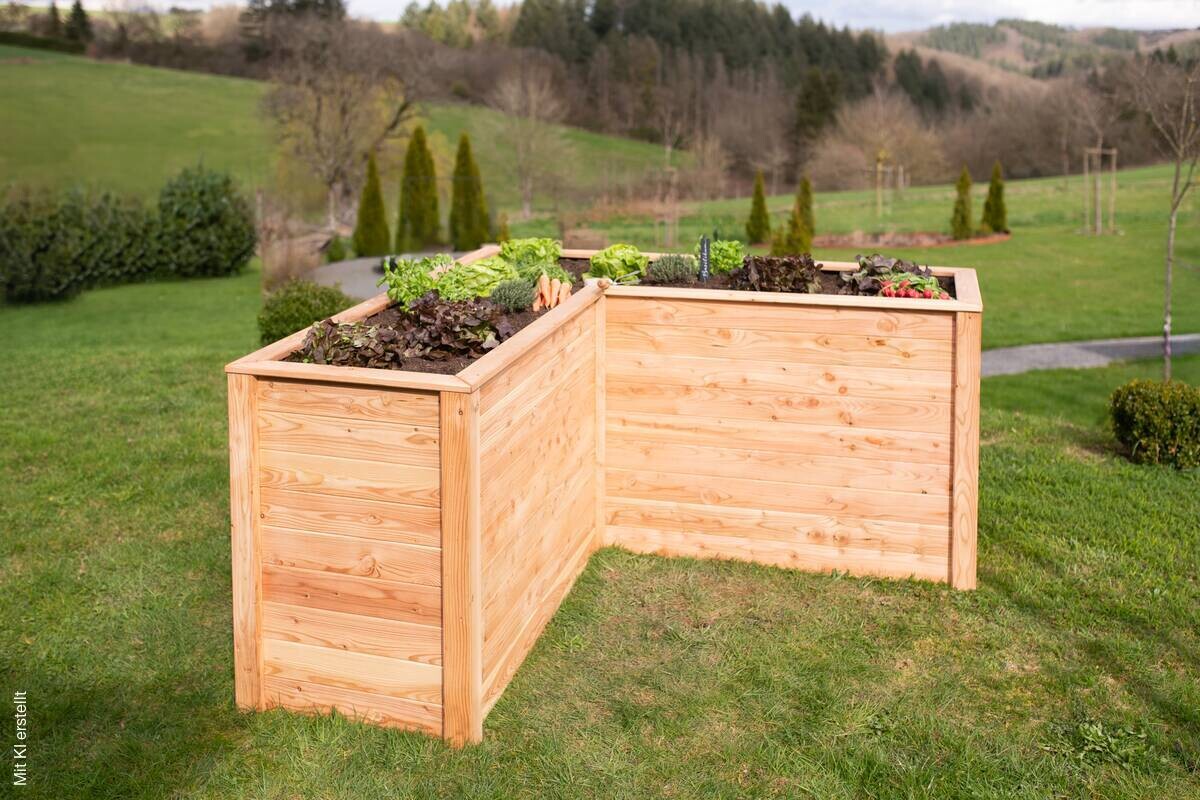 Westmann Hochbeet Klassik L natur Holz B/H/L: ca. 170x84x1705 cm