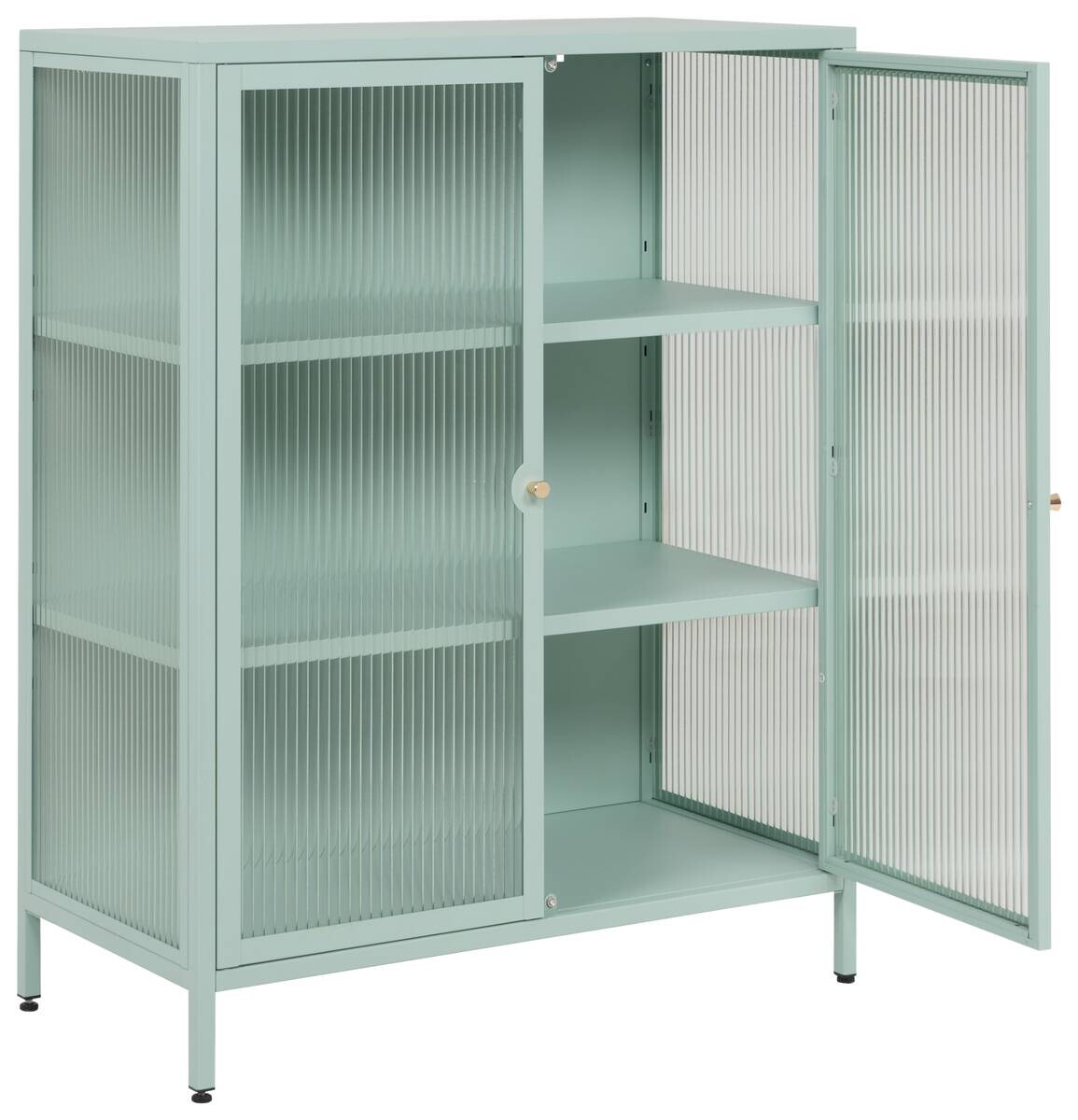 Vitrine Milton mint B/H/T: ca. 80x102x40 cm