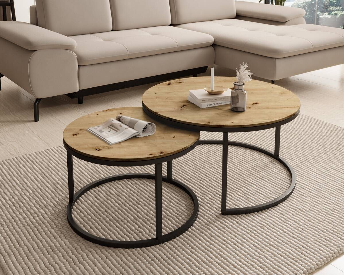 Couchtisch Gino 2 Eiche Artisan MDF