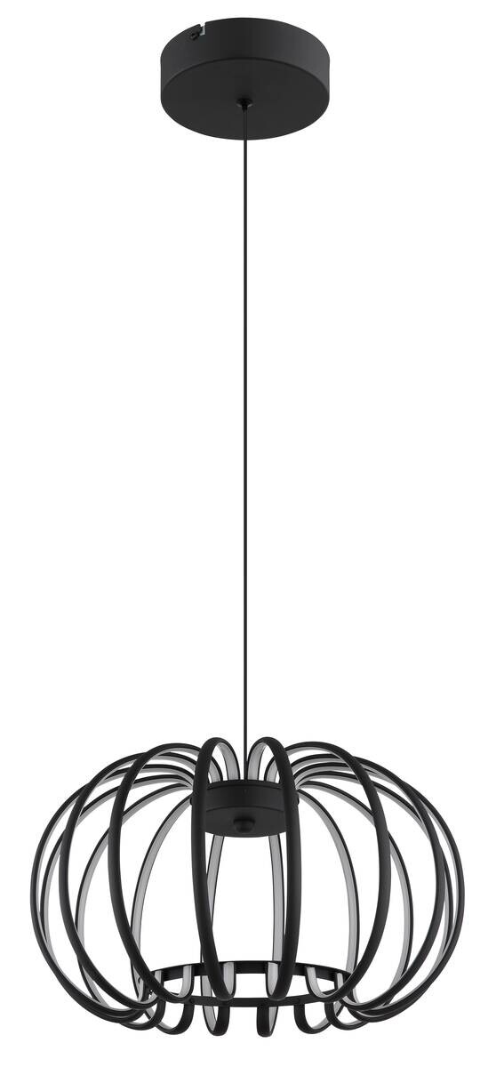 GLOBO LED-Pendelleuchte schwarz Aluminium Metall H/D: ca. 120x40 cm 1 Brennstellen