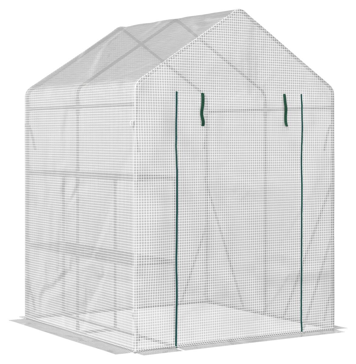 Outsunny Gewächshaus B/H/L: ca. 143x195x143 cm