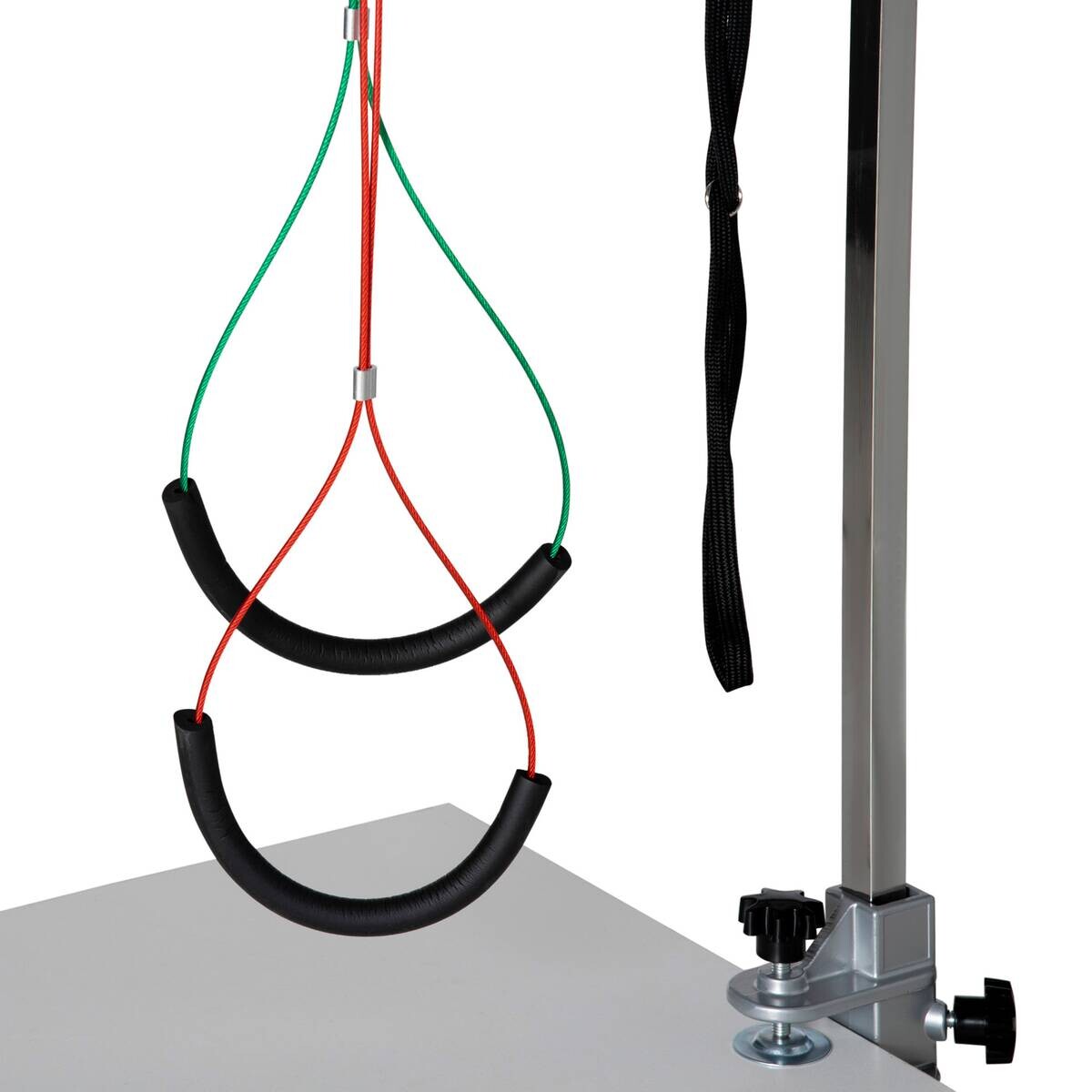 PawHut Haustier Fellpflege m. Klemme silber Aluminium B/H/L: ca. 8x36x74 cm