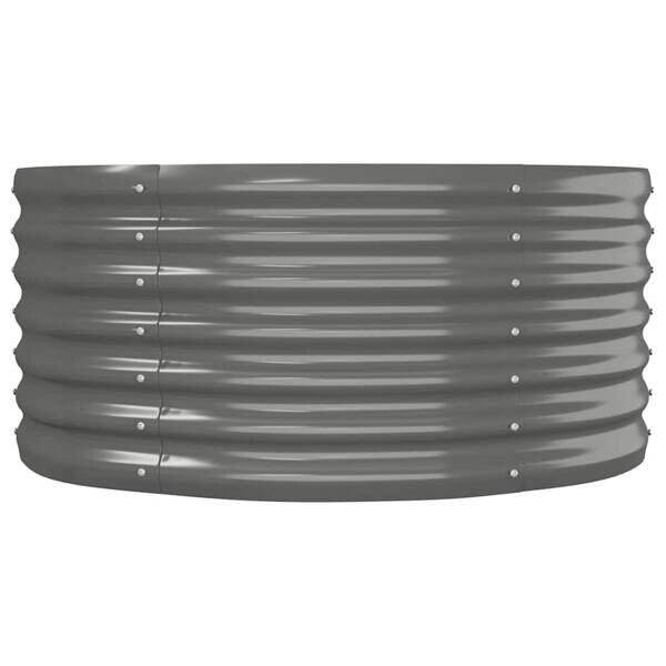 Hochbeet grau Stahl B/H/L: ca. 80x36x152 cm