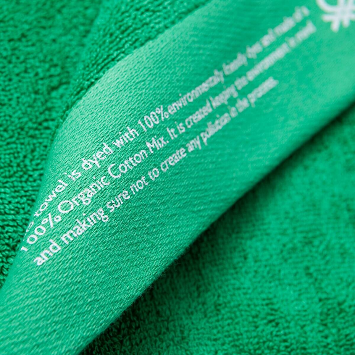 BENETTON Badetuch grün Baumwolle B/L: ca. 90x150 cm