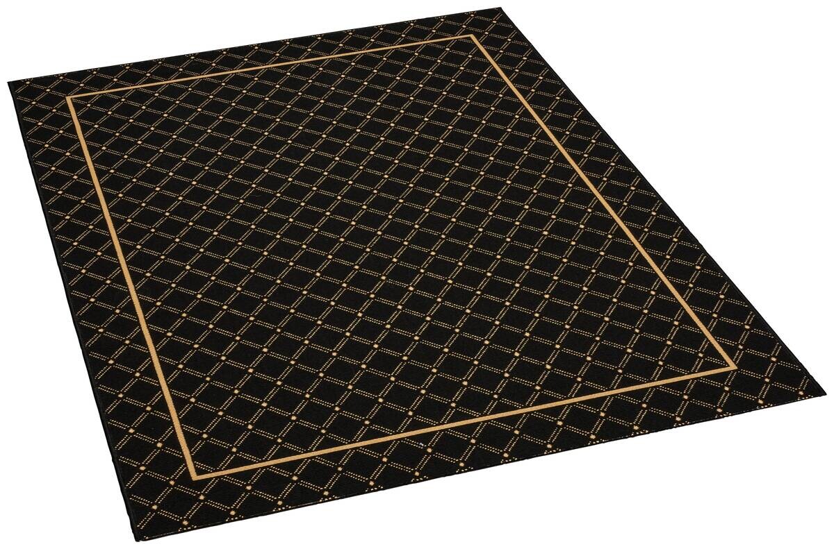 Webteppich Luxus schwarz B/L: ca. 120x170 cm