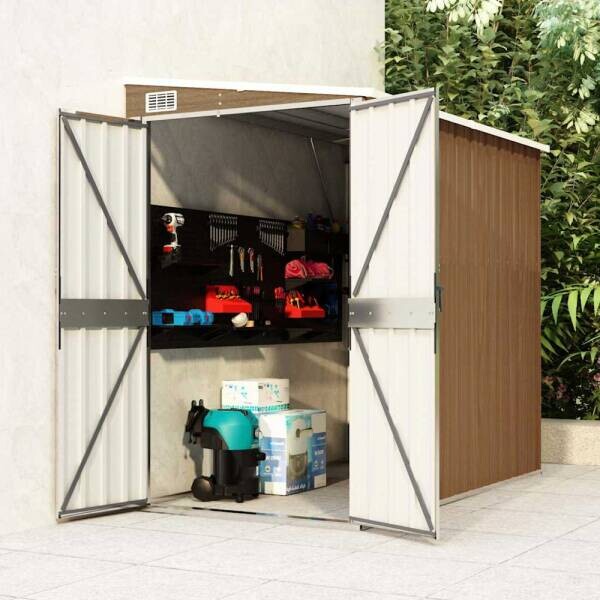 vidaXL Gartenhaus braun B/H/T: ca. 118x178x194 cm