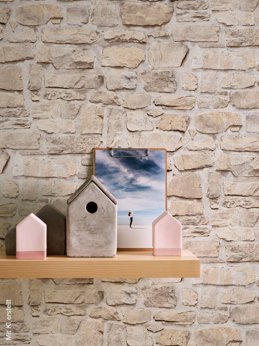 A.S.Creation Vliestapete gelb B/H/D: ca. 53x1005x7,8 cm