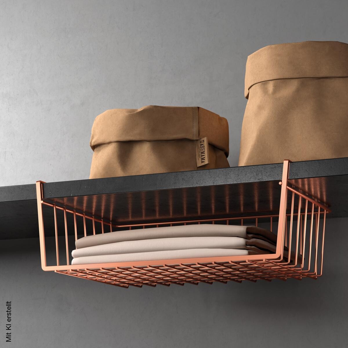 Metaltex Schrankkorb Kanguro Copper